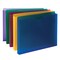 Poly File Jacket, Straight-Cut Tab, 1" Expansion, Letter Size, Assorted Colors, 10 Per Pack